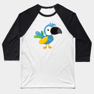 Colorful Parrot, Tropical Parrot, Cute Parrot Baseball T-Shirt